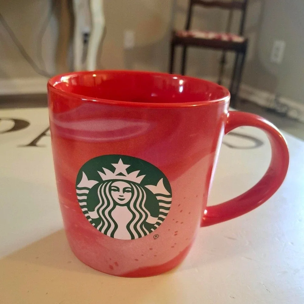 Starbucks Christmas 2024 Swirl Red Coffee Tea Mug Cup 11 Fl oz